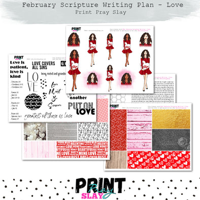 February Scripture Writing Plan - Love