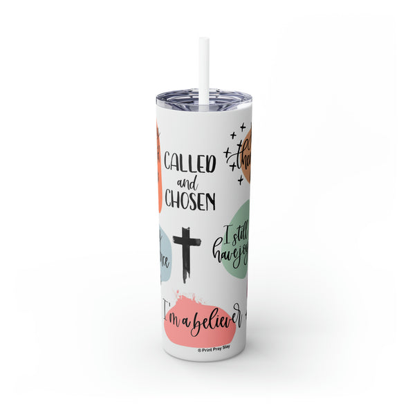 Called & Chosen Tumbler with Straw, 20oz