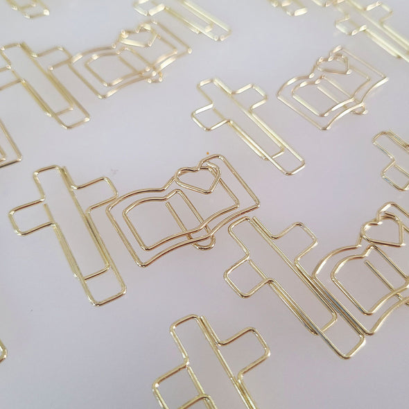 Bible & Cross Paper Clips