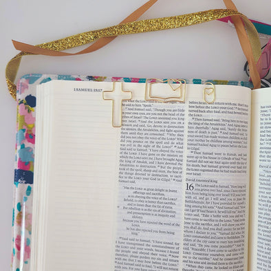 Bible & Cross Paper Clips