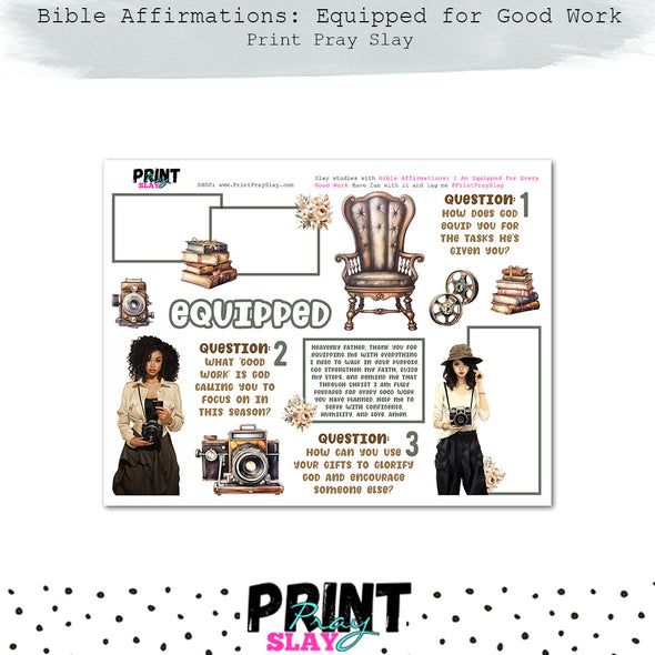 Biblical Affirmations: I Am Equipped for Every Good Work