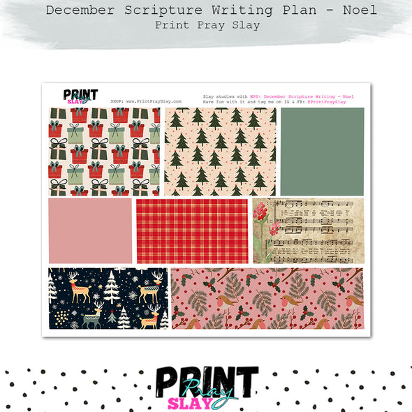 Dec Scripture Writing Plan - Noel