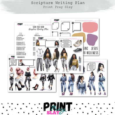 Vision Board Planner Inserts – Print Pray Slay