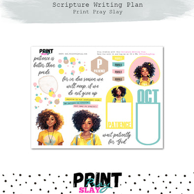 Scripture Writing Plan #6 Oct Add On