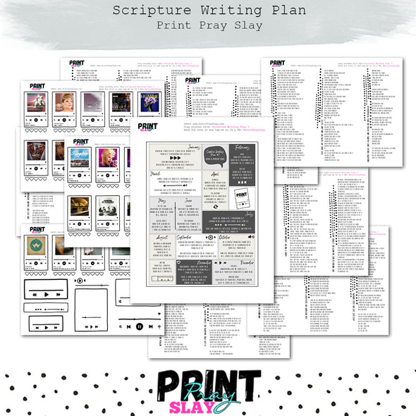 Scripture Writing Plan #7 (16 pgs) – Print Pray Slay