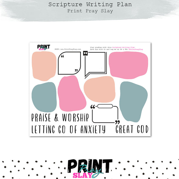 Scripture Writing Plan #5 (Qt 2)