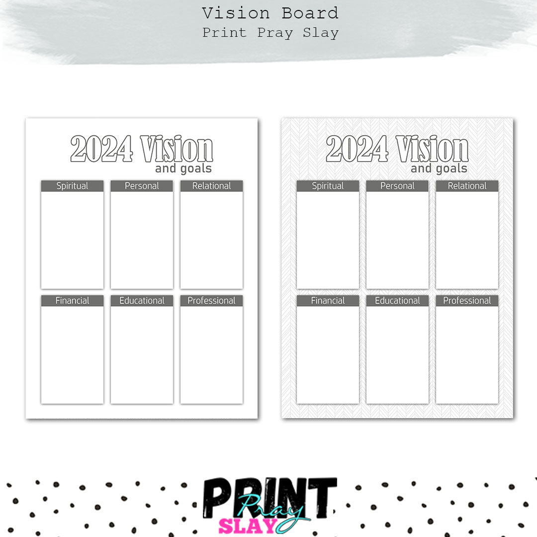 Printable Vision Board Stickers | Masha Plans
