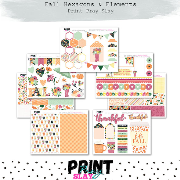 Fall Hexagons & Elements