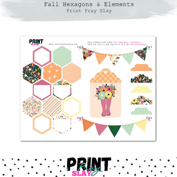 Fall Hexagons & Elements