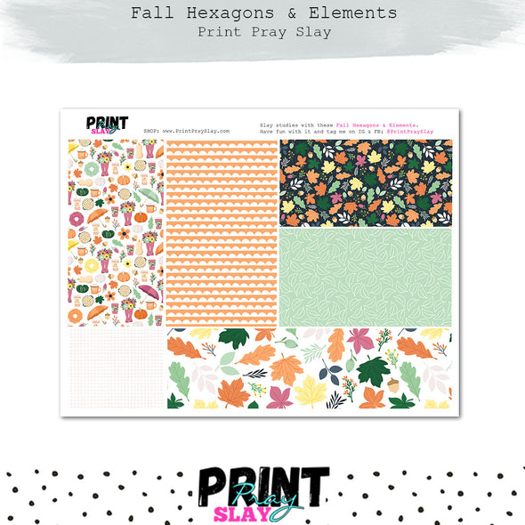 Fall Hexagons & Elements