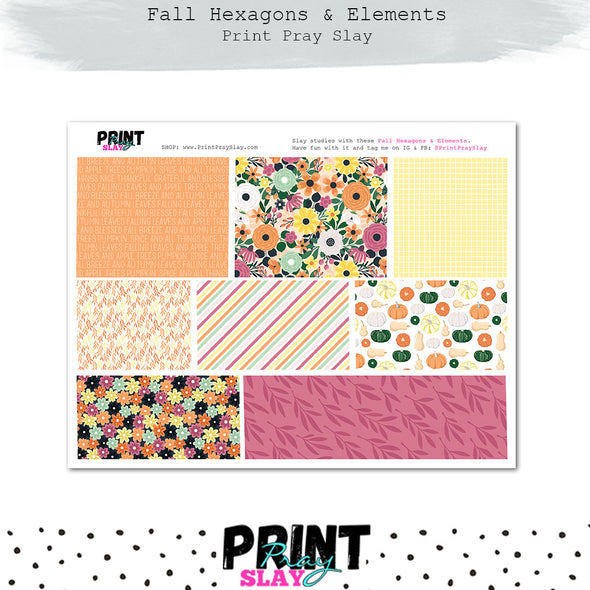 Fall Hexagons & Elements