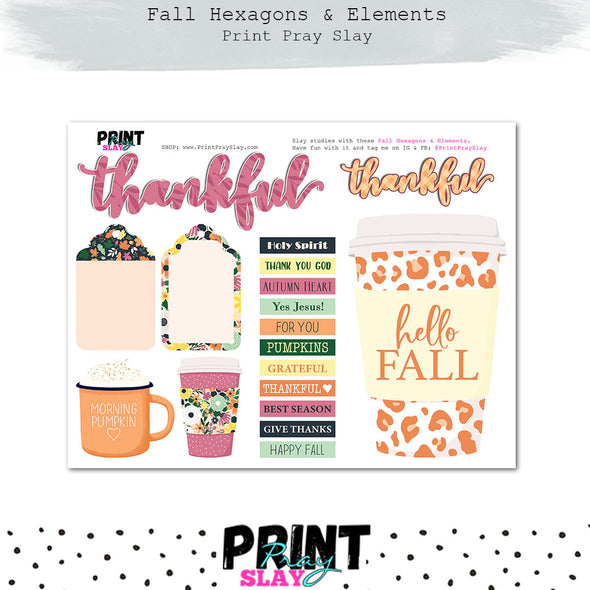 Fall Hexagons & Elements