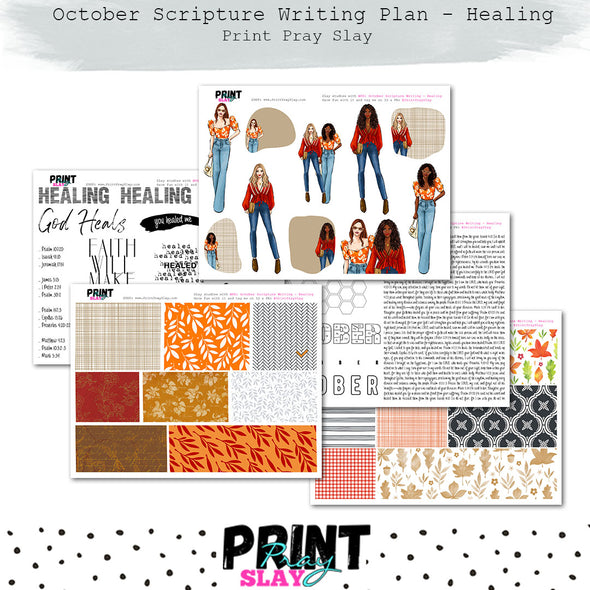 October Scripture Writing Plan: Healing