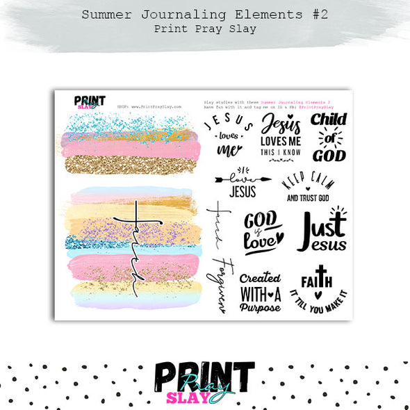 Summer Journaling Elements 2