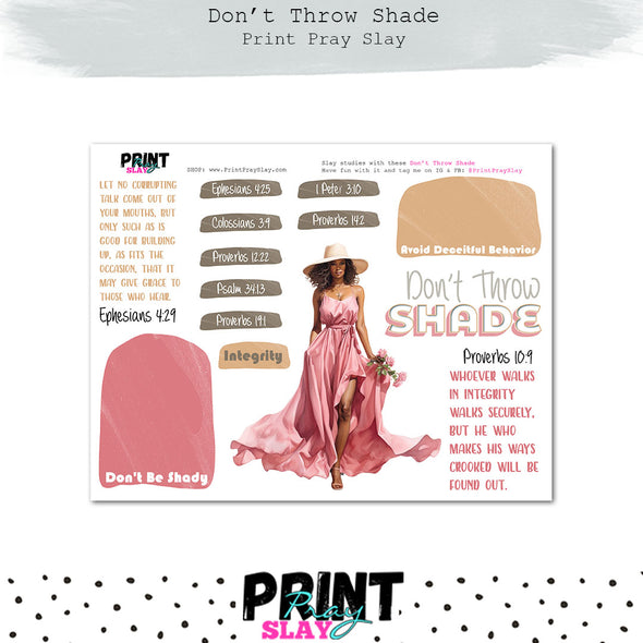 Don't Throw Shade