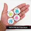 Never Forget Pin Back Button Pack