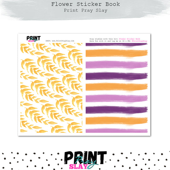 Flower Sticker Book Set #2