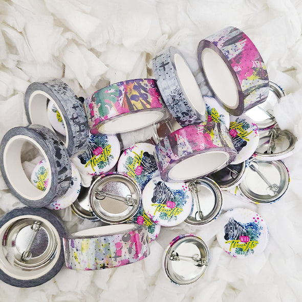 Wild Thoughts  Washi Tape & Buttons
