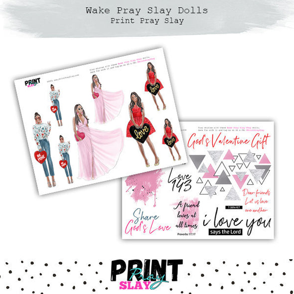 Valentines Day Wake Pray Slay Dolls MD