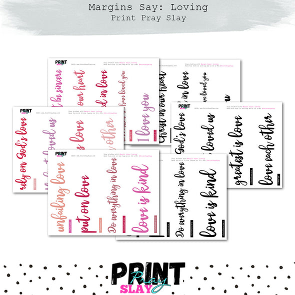 Margins Say: Loving