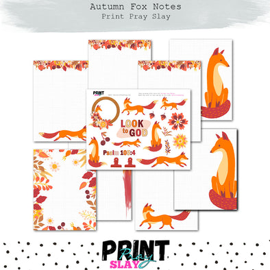 Autumn Fox Notes (10 pgs)