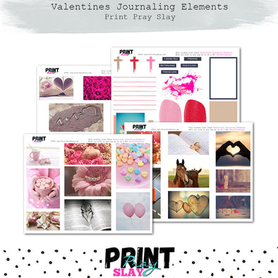 Valentines Journaling Elements