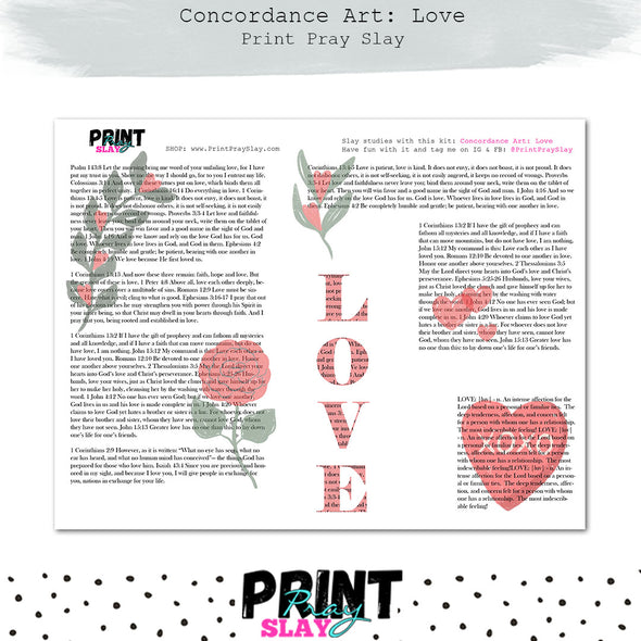 Concordance Art: Love