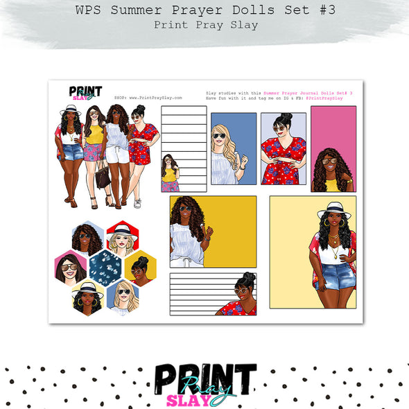 WPS Summer Prayer Journal Dolls Set #4