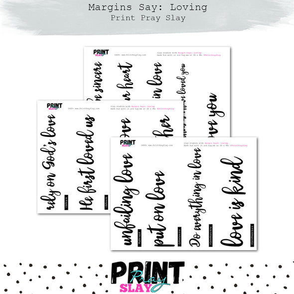 Margins Say: Loving
