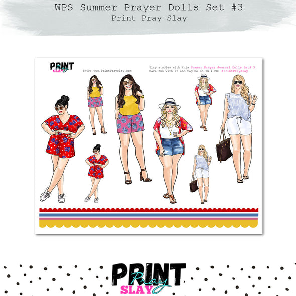 WPS Summer Prayer Journal Dolls Set #4