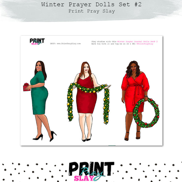 WPS Winter Prayer Journal Dolls Set #2