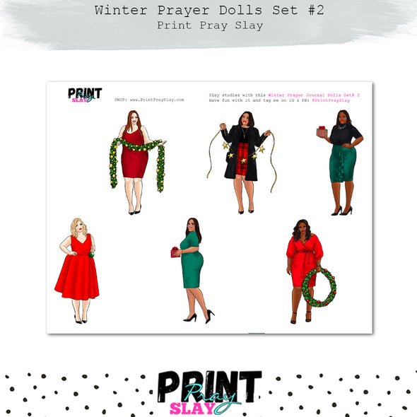 WPS Winter Prayer Journal Dolls Set #2