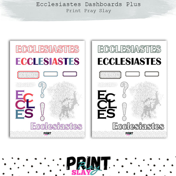 Ecclesiastes Dashboards Plus