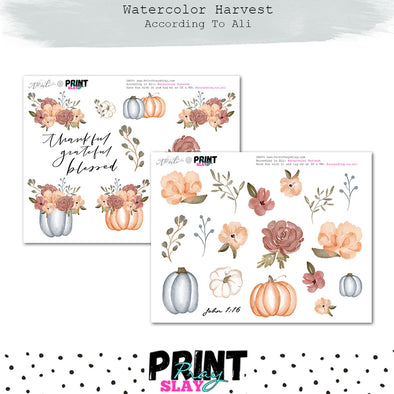 Watercolor Harvest ATA