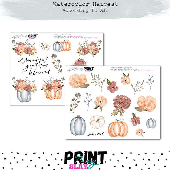 Watercolor Harvest ATA