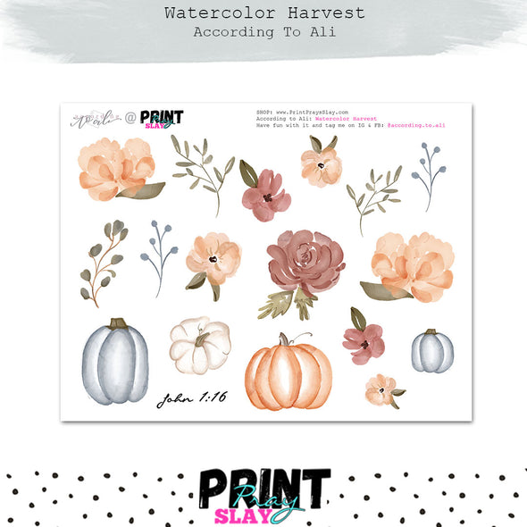 Watercolor Harvest ATA