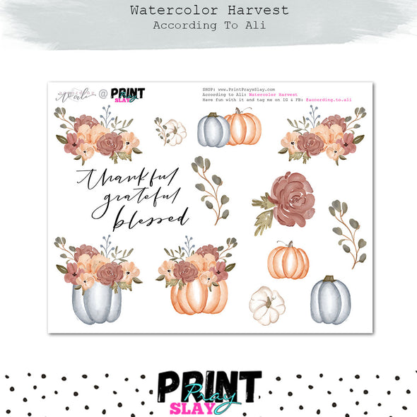 Watercolor Harvest ATA