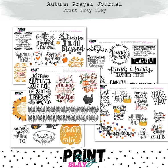 Autumn Prayer Journal (30 pgs)