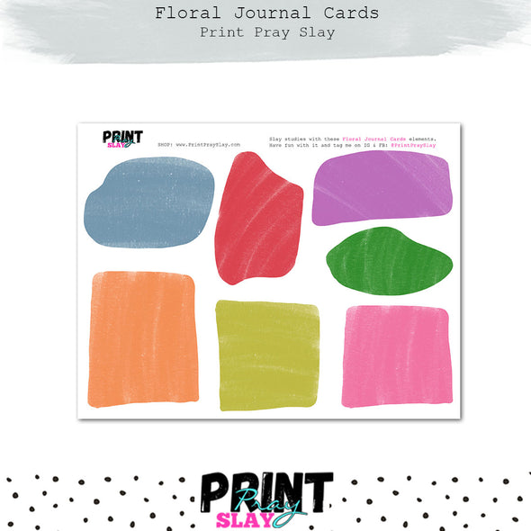 Floral Journal Cards