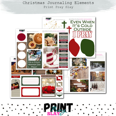 Christmas Journaling Elements