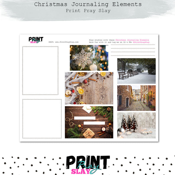 Christmas Journaling Elements