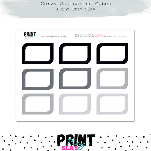Curvy Journaling Cubes
