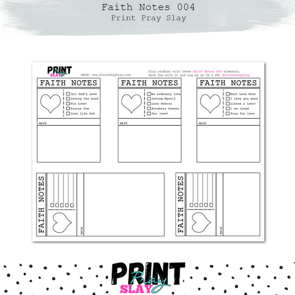 Faith Notes 4 Journaling Cards