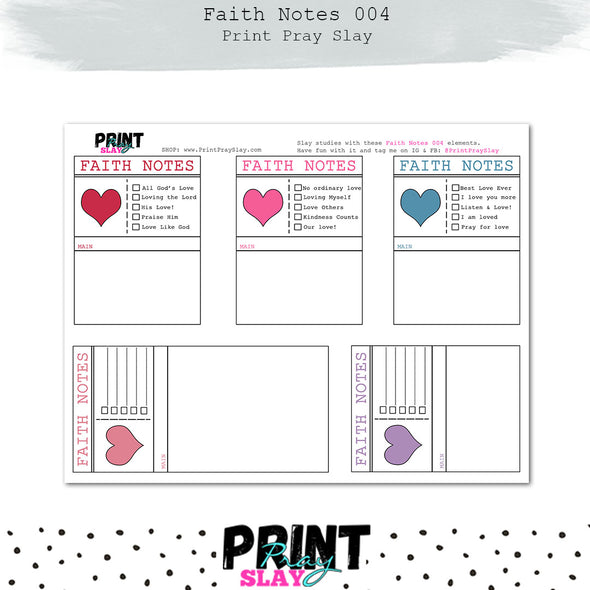 Faith Notes 4 Journaling Cards