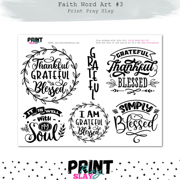 Faith Word Art #3