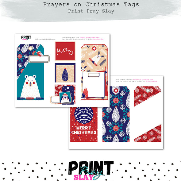 Prayers on Christmas Tags