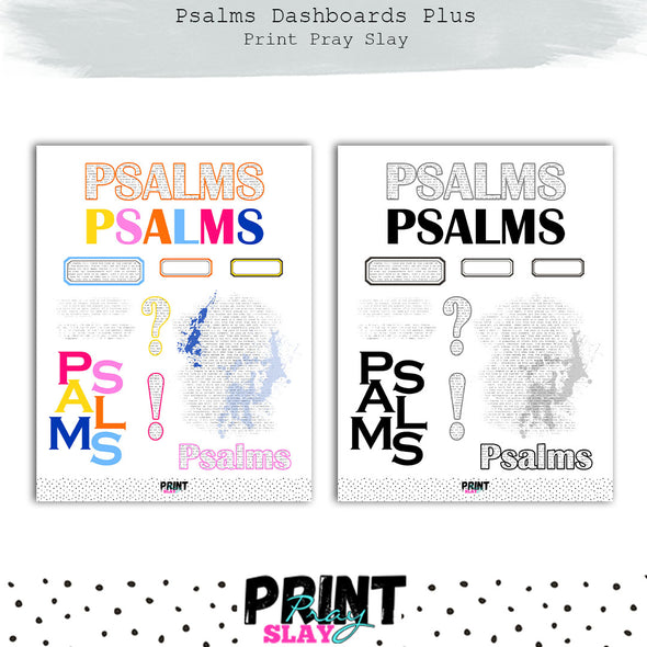 Psalms Dashboards Plus
