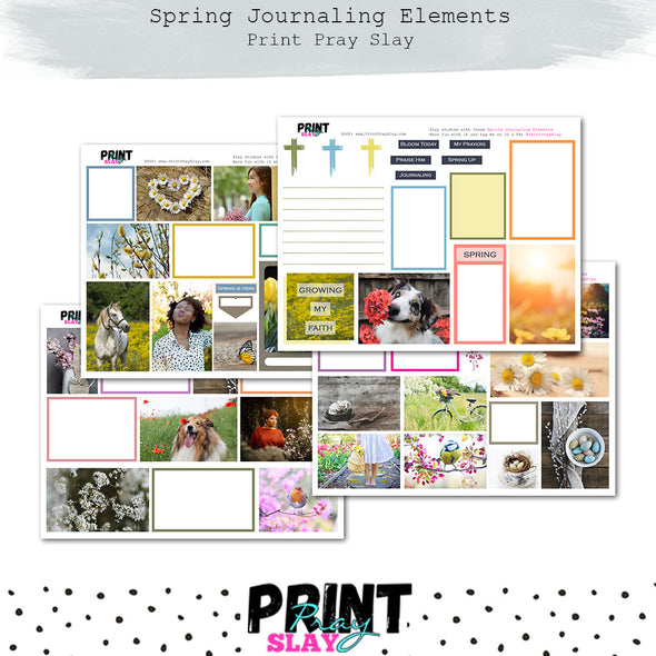 Spring Journaling Elements