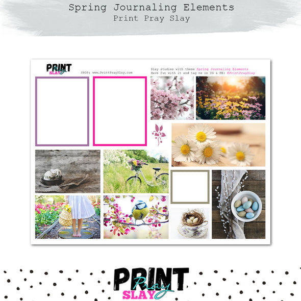 Spring Journaling Elements