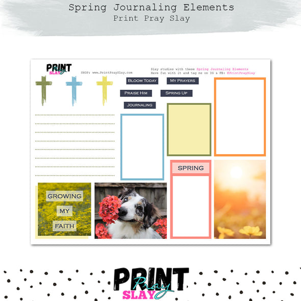 Spring Journaling Elements